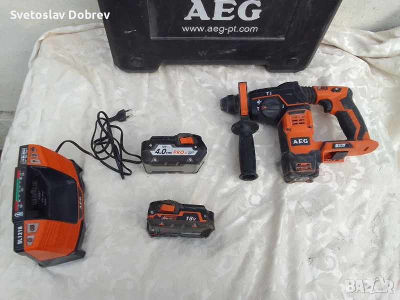 акумулаторен перфоратор АЕГ , AEG 18v, снимка 1