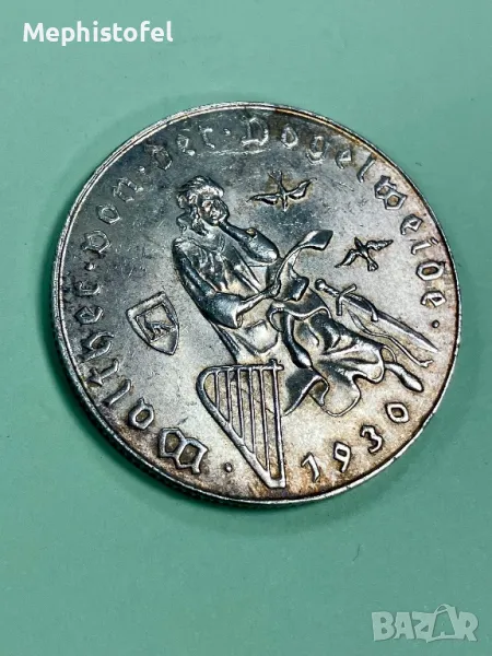 2 шилинга 1930 г, Австрия - сребърна монета , снимка 1