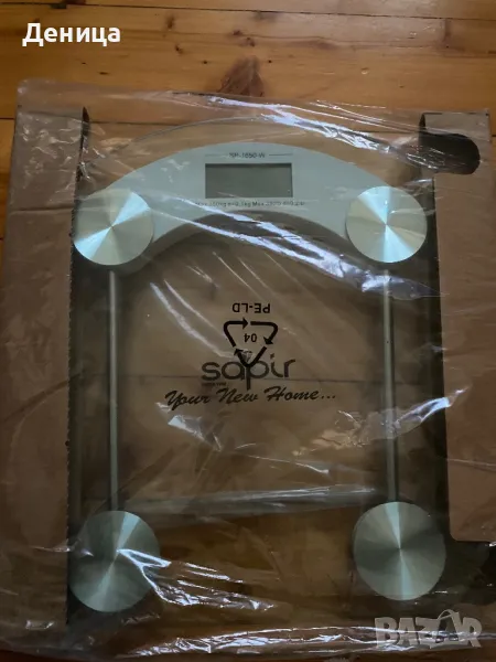 Електронен стъклен кантар Sapir, снимка 1