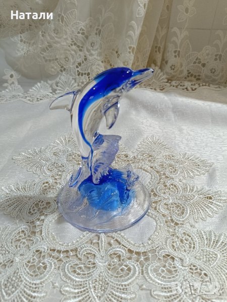 стъклен делфин 768, снимка 1