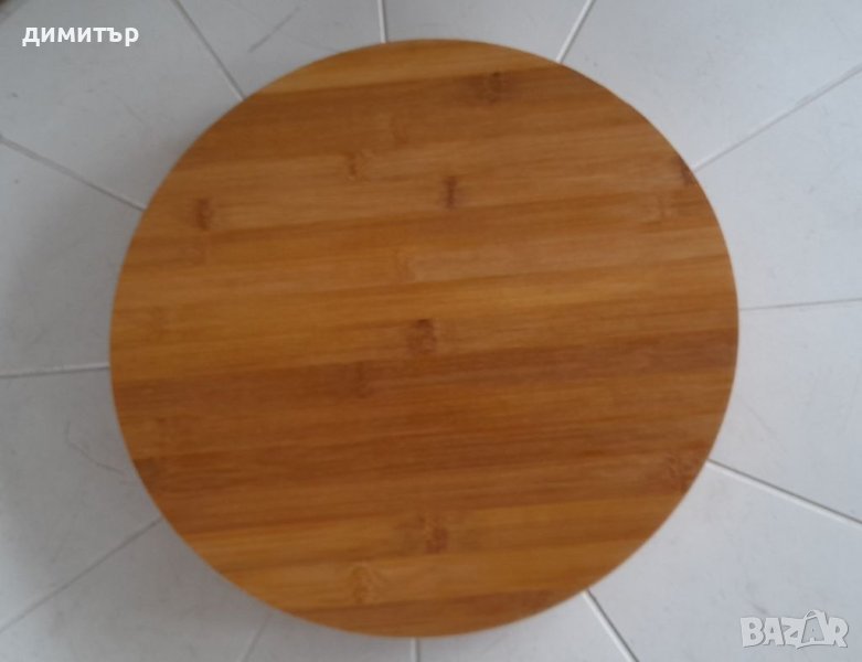 Въртящо се бамбуково плато за сервиране!, снимка 1