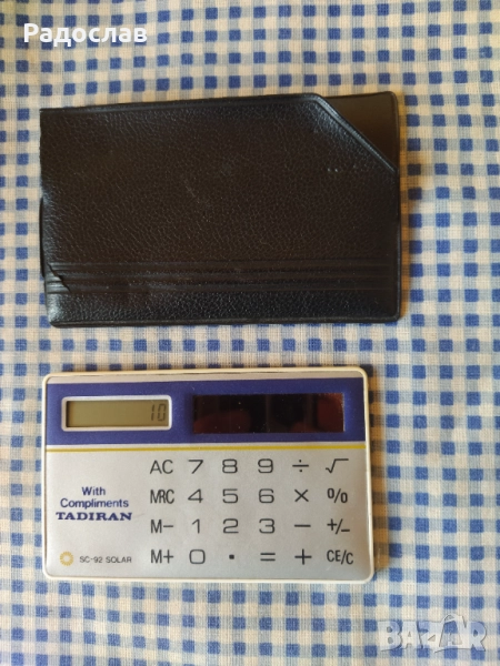  стар джобен соларен калкулатор , снимка 1