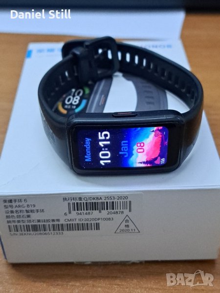 Смарт гривна Honor band AMOLED Българско меню Водоустойчив, снимка 1
