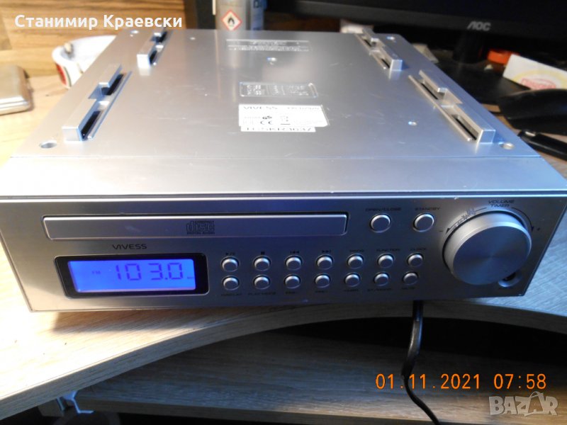  Vivess KRCD 2920 - radio clock cd stereo system, снимка 1
