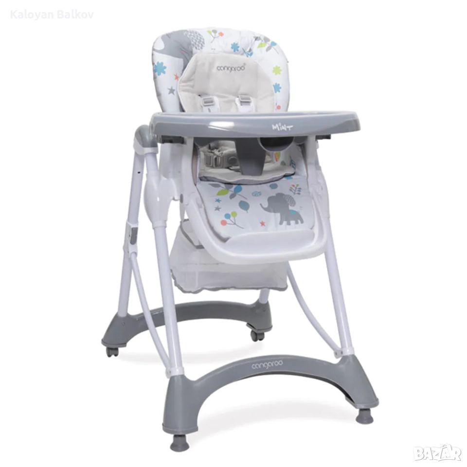 Стол за хранене CANGAROO MINT СИВ, снимка 1