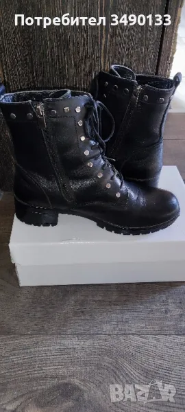 Дамски боти естествена кожа , снимка 1