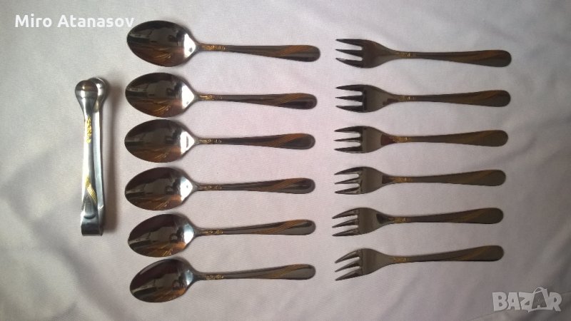 Вилички,лъжички и щипка EDELSTAHL ROSTFREI Germany, снимка 1