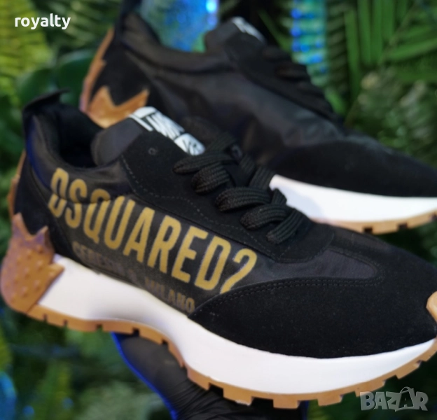 Дамски маратонки Dsquared2 Цвят - Черно и Златисто, снимка 1