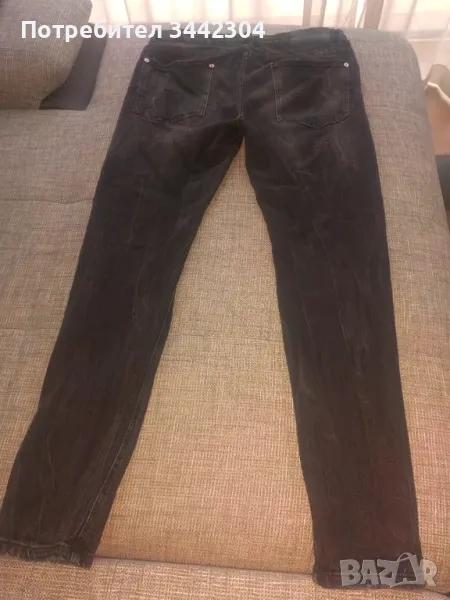 Черни мъжки дънки ZARA, снимка 1
