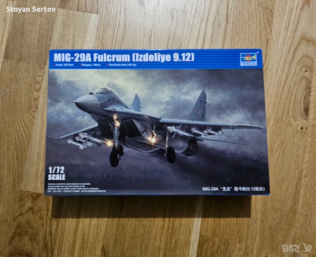 Mig-29А Fulcrum модел за сглобяване на Trumpeter 1/72, снимка 1