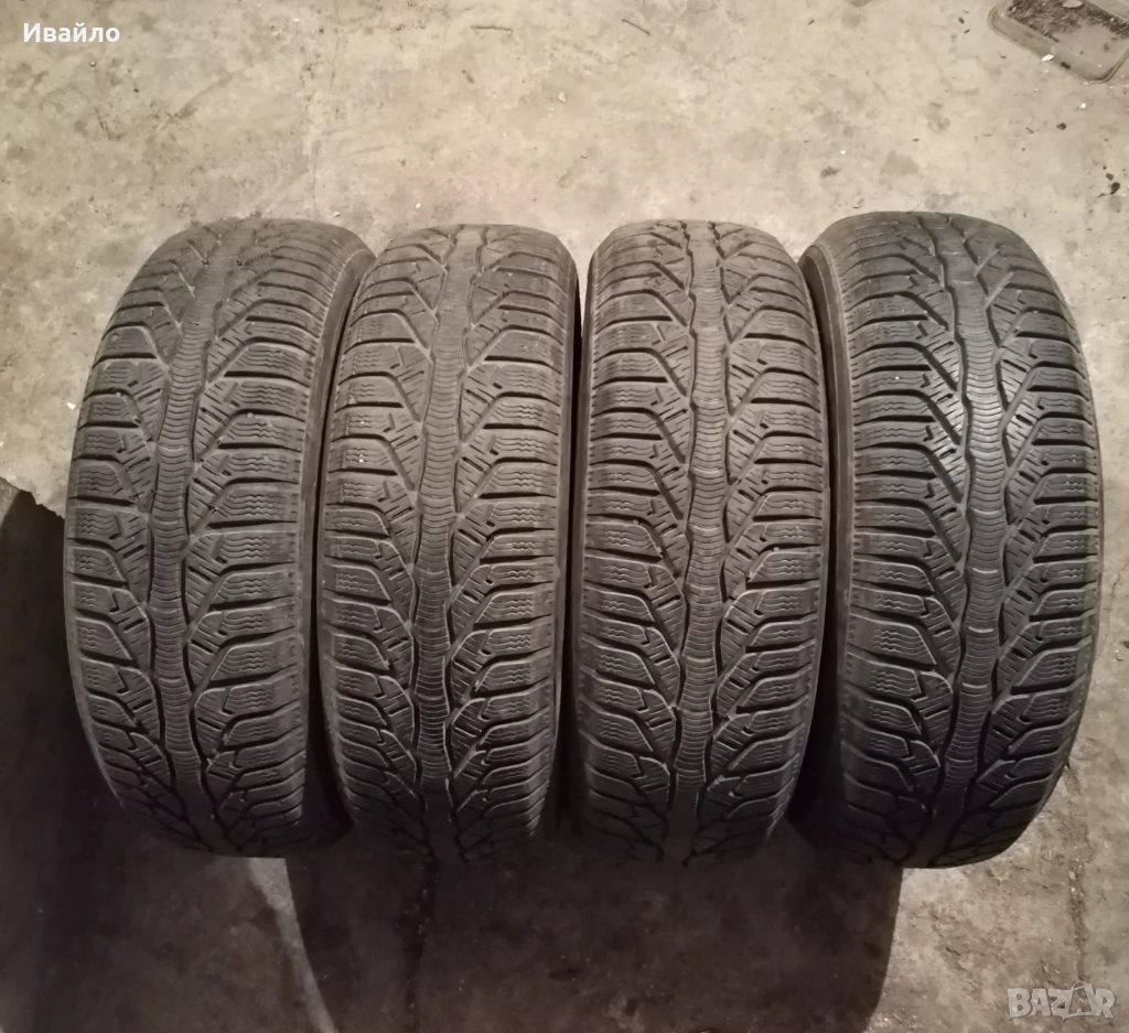 Продавам 4 броя Зимни гуми 185.65.15 на 1 сезон дот 2019 Kleber , снимка 1