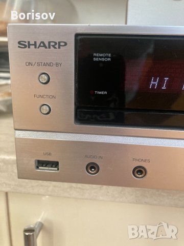 Усилвател  Sharp USB / CD / FM, снимка 4 - Ресийвъри, усилватели, смесителни пултове - 34617183