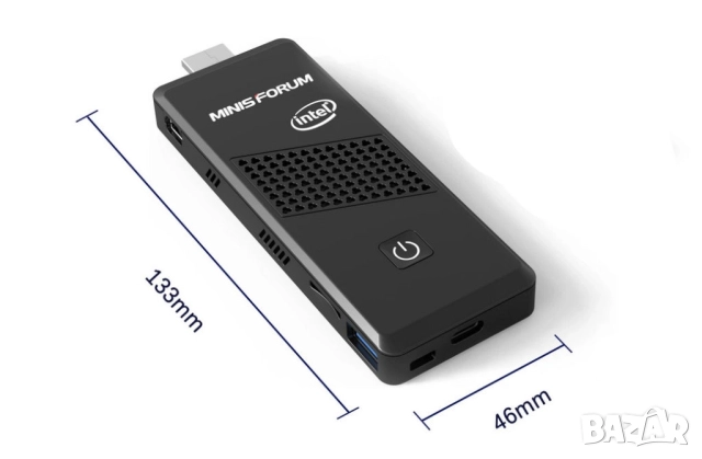 Супер мини PC компютър с Windows 10 pro, MINISFORUM S41 Celeron N4120, снимка 11 - За дома - 52434923