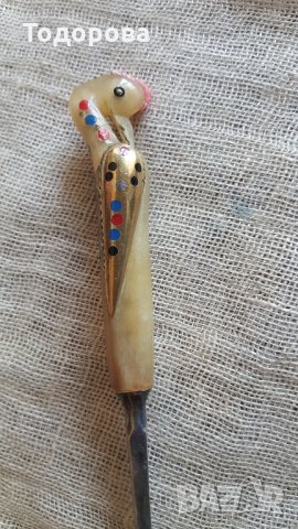 Коктейлна лъжичка -посребрена, снимка 3 - Антикварни и старинни предмети - 26228938