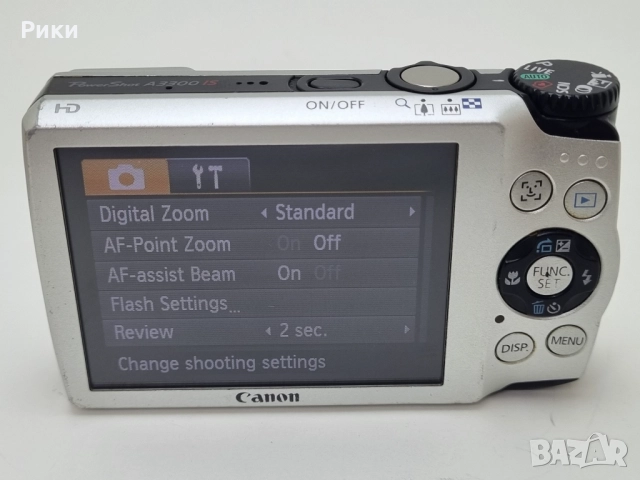 Canon PowerShot A3300 IS 16.0MP Compact Digital Camera Silver, снимка 5 - Фотоапарати - 52729384