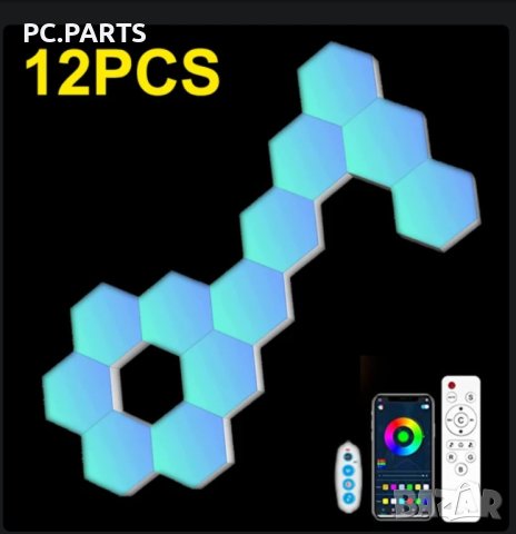 RGB Лед Панели за декорация и гейминг, снимка 8 - Лед осветление - 43048438