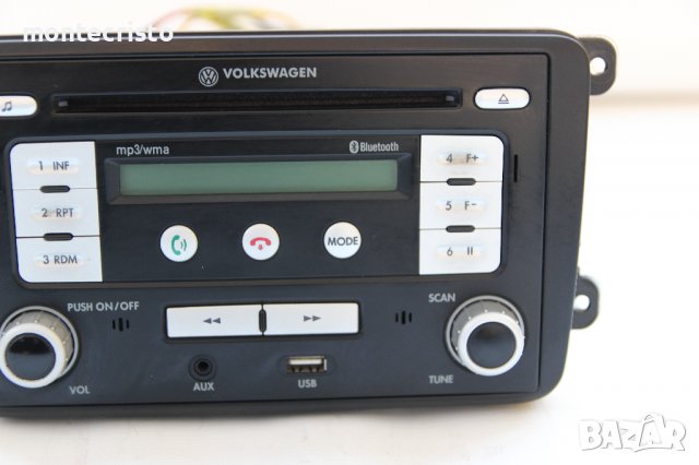 CD USB MP3 BLUETOOTH AUX VW POLO V 6R1 6C1 (2009-2017г.) 000051218B / 000 051 218 B / касетофон, снимка 2 - Аксесоари и консумативи - 40160228