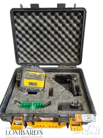 Лазерен нивелир 3х360°, зелен лъч CIMEX SL3D-G, снимка 2 - Измервателни инструменти - 50358580