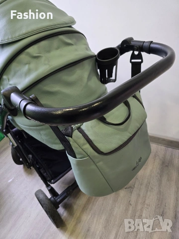 Milu Kids-Бебешка количка 2в1 Atteso Ledo:01 от еко кожа с олекотена алуминиева рамка, снимка 11 - Детски колички - 53426731