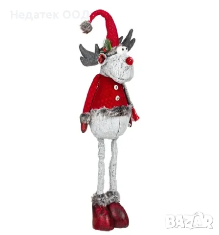Коледна декоративна украса, Северен Елен, Червен, 62-77 см, снимка 2 - Декорация за дома - 48218908