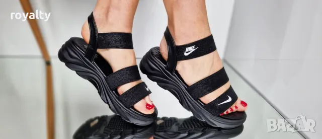 Nike черни дамски сандали , снимка 8 - Сандали - 50364847