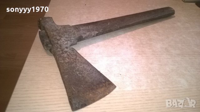 ПОРЪЧАНА-антика-брадва-стара за колекция-31х26см-внос швеицария