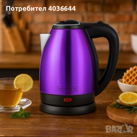Електрическа кана Royalty Line RL-SSK1.7L, 1500W, снимка 3 - Кани - 51657446