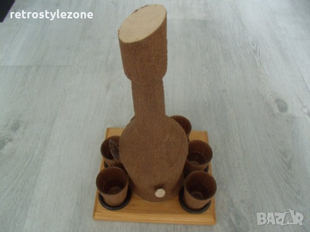 № 5428 стар комплект / сервиз - чашки с бутилка , снимка 2 - Други ценни предмети - 33281086