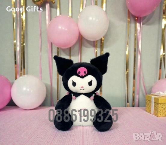 Интерактивна Дишаща плюшена играчка Kuromi Hello Kitty Куроми музикална, снимка 4 - Плюшени играчки - 52770991