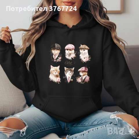 Овърсайз худи/суичър с качулка Премиум качество, ексклузивен дизайн, избор на цветове, снимка 6 - Суичъри - 52393486