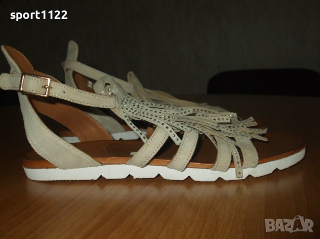 N37,5 Естествена кожа/нови немски сандали, снимка 4 - Сандали - 36707114