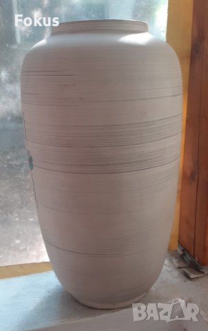 Огромна стара ваза - немска керамика с печат 50 - 60 те год., снимка 2 - Антикварни и старинни предмети - 37838872