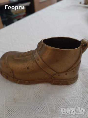 Бронзова обувка, снимка 2 - Декорация за дома - 39074281
