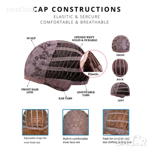 Светло синя аниме перука с подвижен кок Honkai Star Rail Robin Cosplay, снимка 6 - Аксесоари за коса - 51050152