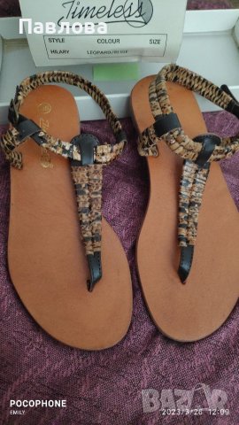 Timeless 36 размер нови от Англия-естествена кожа , снимка 4 - Сандали - 40139132