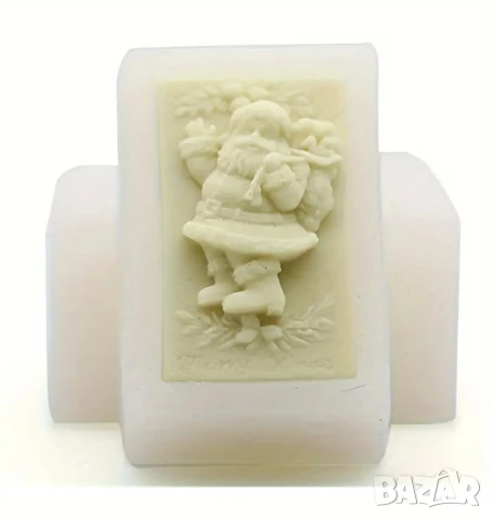 Молд дядо Коледа за сапуни и свещи , снимка 6 - Форми - 51290850