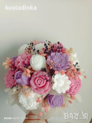 Сапунени букети , снимка 13 - Изкуствени цветя - 51714080