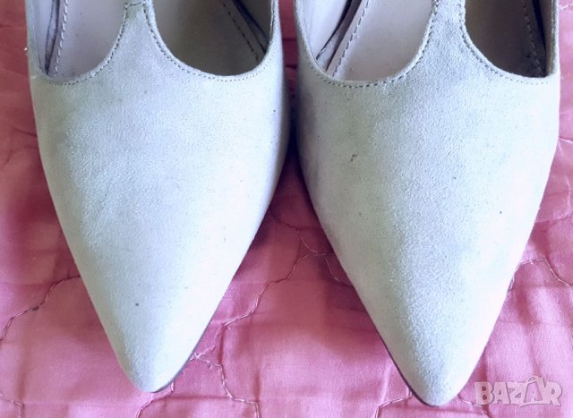 "Justfab"-бежови официални обувки, снимка 5 - Дамски обувки на ток - 43483884