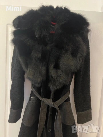 Палто Букле с естествена яка