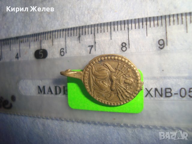 СТАР РЯДЪК МИНИАТЮРЕН ДВУСТРАНЕН КАТОЛИЧЕСКИ МЕДАЛЬОН 17269, снимка 6 - Антикварни и старинни предмети - 37170885