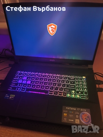 MSI Katana 17 i7-13620H RTX 4060 144Hz ГАРАНЦИЯ до 2026, снимка 3 - Лаптопи за игри - 52752836