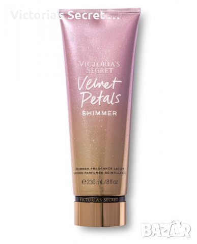 Victoria’s Secret Velvet Petals Shimmer парфюмен лосион с блестящи частици, брокат, снимка 1 - Козметика за тяло - 37671176
