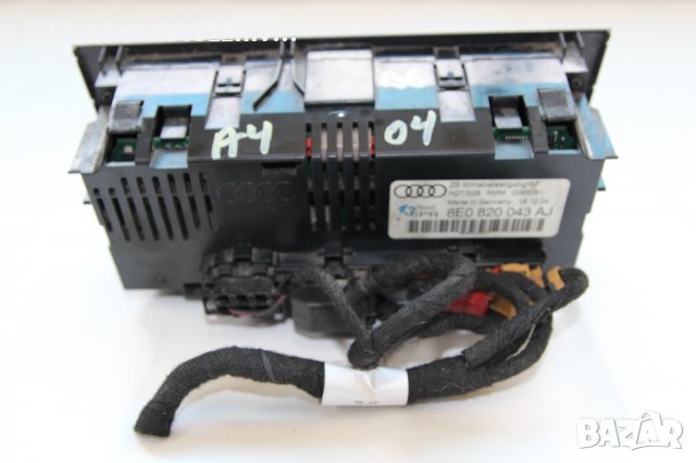 Панел климатроник Audi A4 B7 (2004-2007г.) 8E0 820 043 AJ / 8E0820043AJ управление климатик, снимка 3 - Части - 34727028