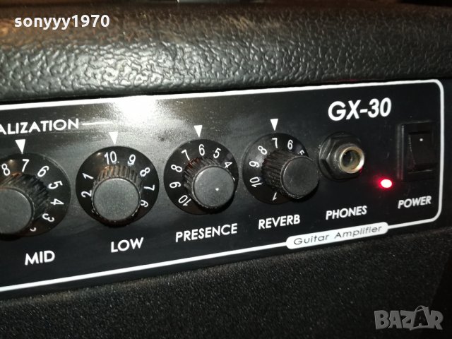 XY-X-AMP GX-30 GUITAR AMPLIFIER-ВНОС GERMANY 2912211205, снимка 11 - Ресийвъри, усилватели, смесителни пултове - 35266690