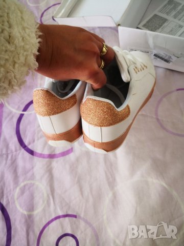 Бели летни кецове гуменки нови, снимка 2 - Кецове - 32746119