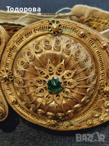 Прекрасни филигранни пафти с живачна позлата,втората пафта е с цена 1800 лв., снимка 6 - Антикварни и старинни предмети - 52074993