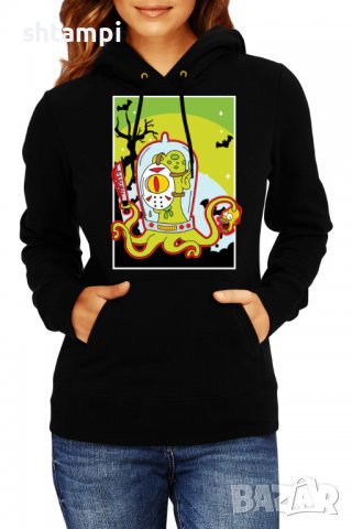 Дамски Суитчър/Суитшърт The Simpsons Alien,Halloween,Хелоуин,Празник,Забавление,Изненада,
