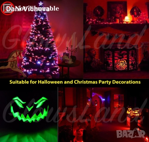 LED крушки GlowsLand GU10 зелен цвят 