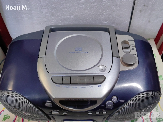 Радиокасетофон със CD Panasonic , снимка 4 - Радиокасетофони, транзистори - 52622404