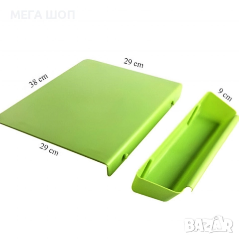 Дъска за рязане с отделящ се контейнер 2 в 1, снимка 4 - Аксесоари за кухня - 52920812